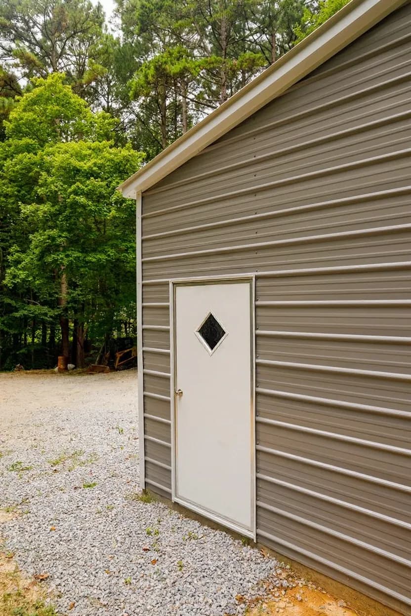 Garage Workshop, Vertical Roof
