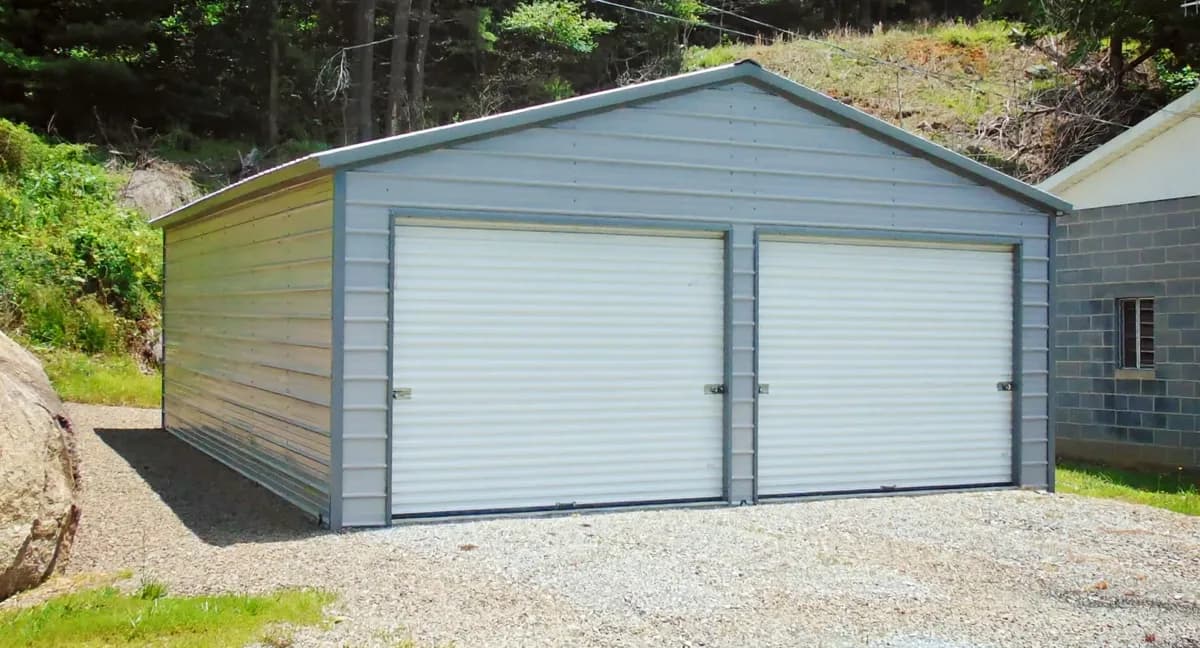 Two-Car Garage, Vertical Roof