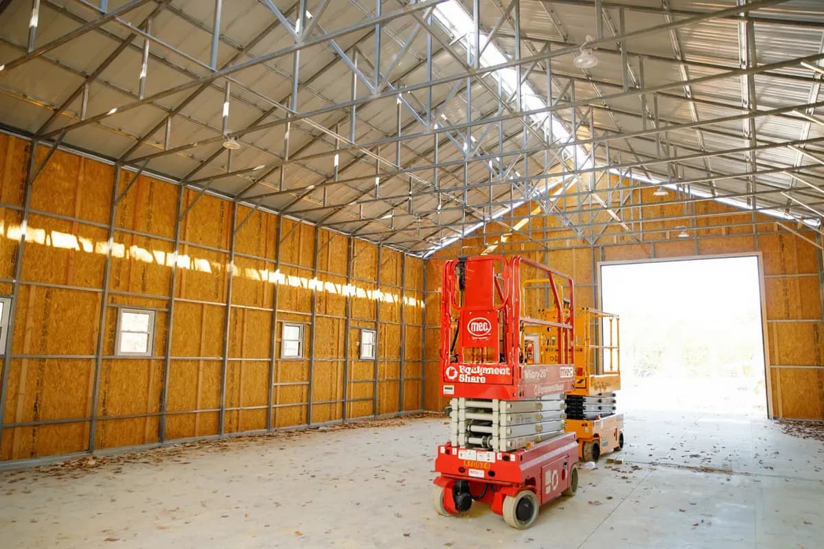 Clear Span Custom Garage
