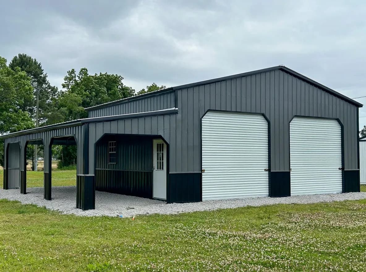 Custom Garage with Wraparound