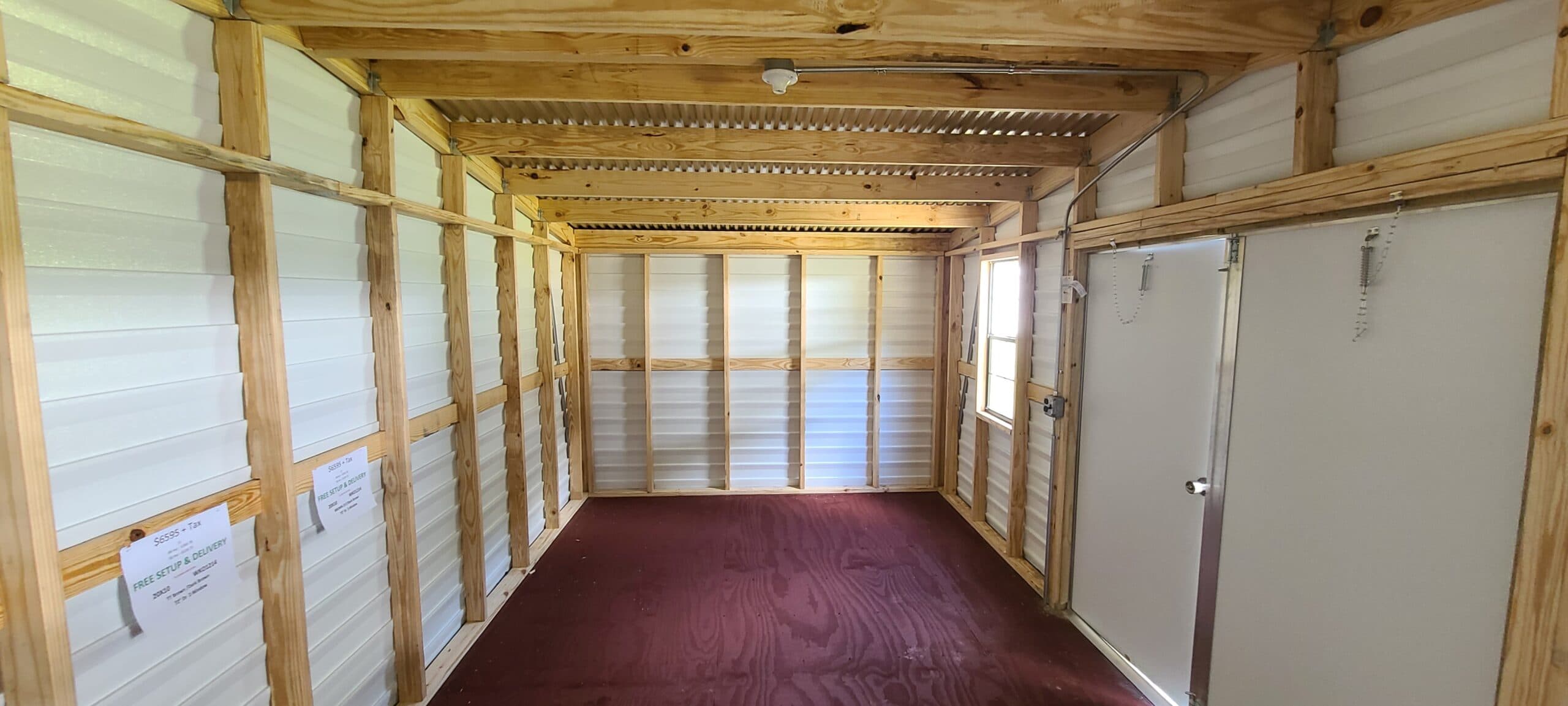 20′ x 10′ Brown Portable Storage Shed — thumbnail 3