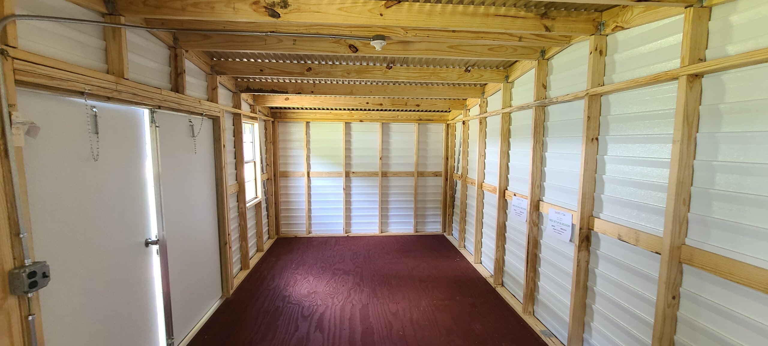 20′ x 10′ Brown Portable Storage Shed — thumbnail 4