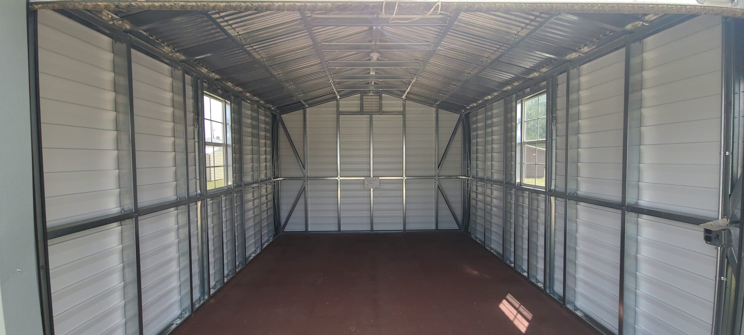Blue Dove Grey 12×16 Portable Building — thumbnail 3