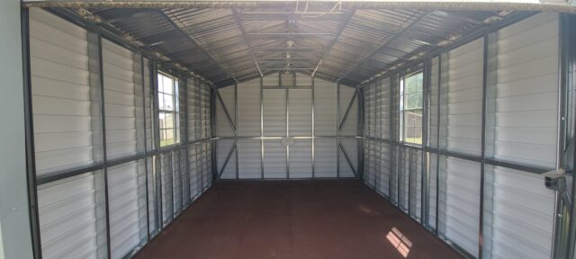 Blue Dove Grey 12x16 Portable Building - Image 3